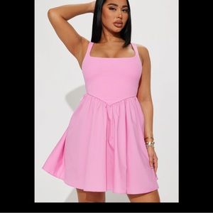 Pink Fashion Nova summer dress size XL never worn